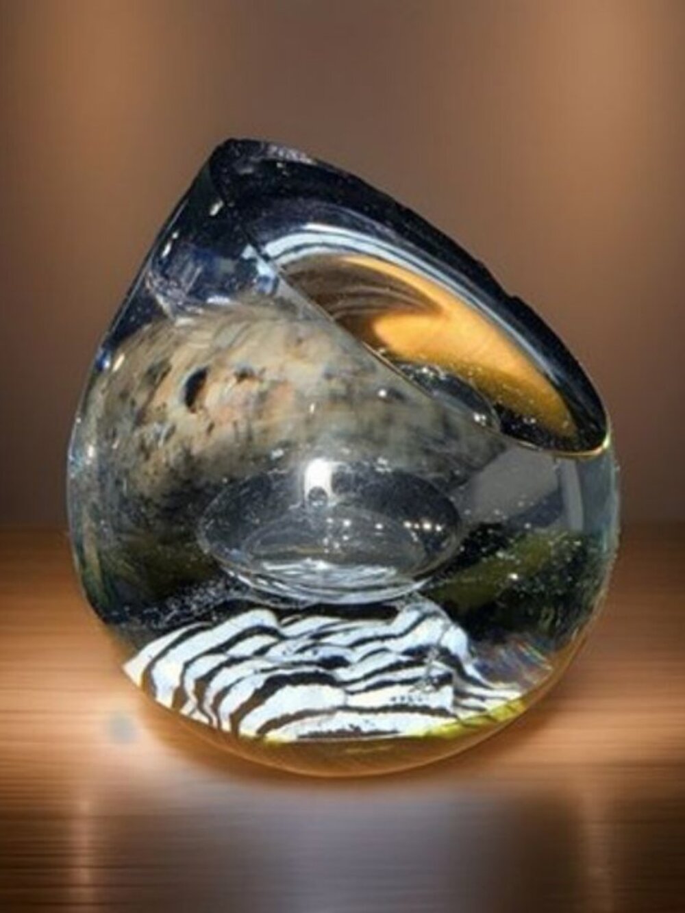 Caithness Domino Paperweight Made In Scotland Numbered 600/1000